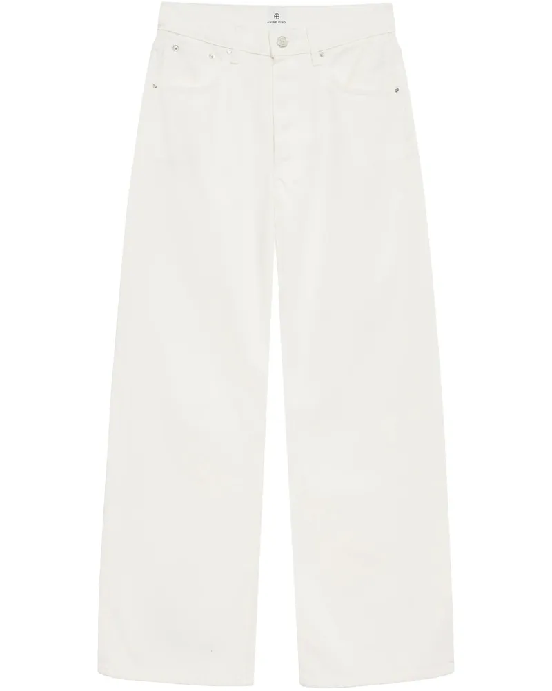 Anine Bing Straight-leg Jeans White