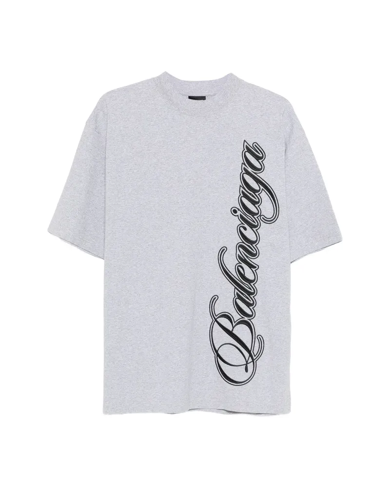 Balenciaga Logo-motif T-shirt Grey