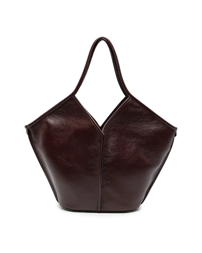 HEREU Calella Leather Tote Bag Red