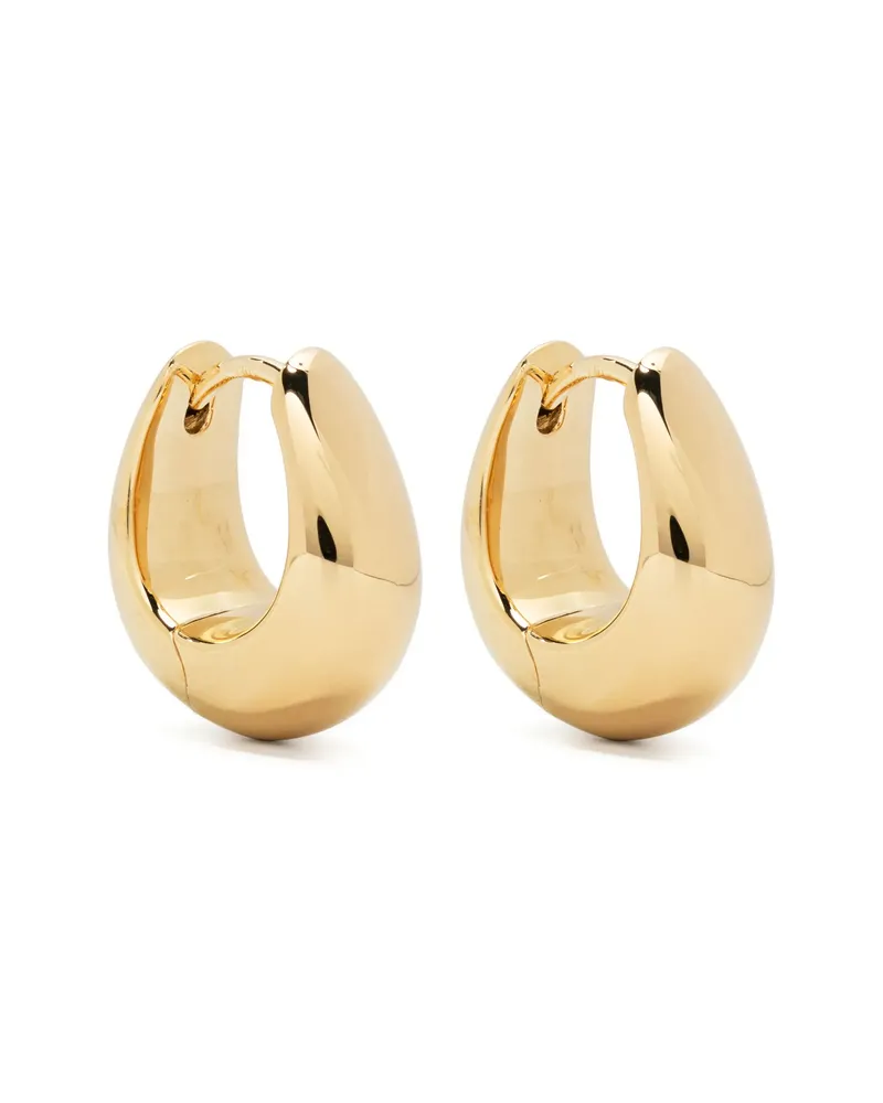 Tom Wood Ice Hoop Earrings Gold