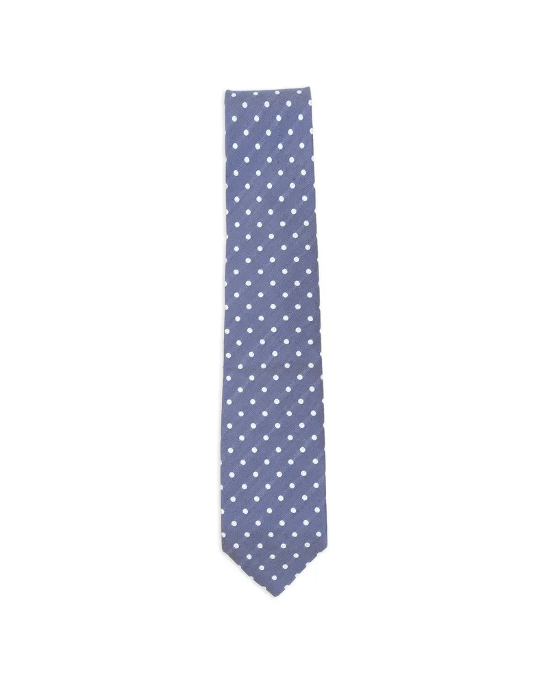 BARBA Polka-dot Tie Blue