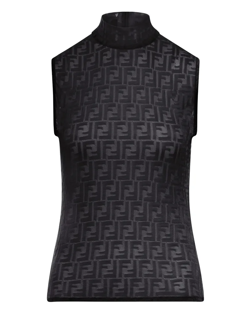 Fendi FF Lace Top Black