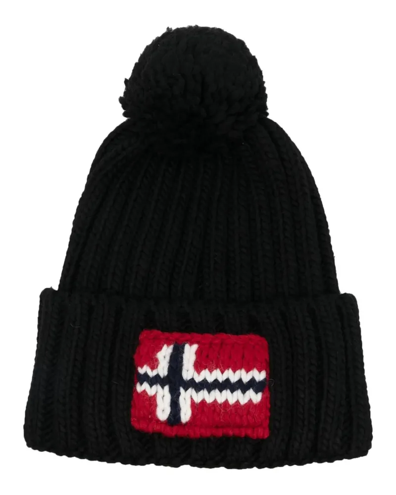 Napapijri Logo-patch Pom-pom Hat Black