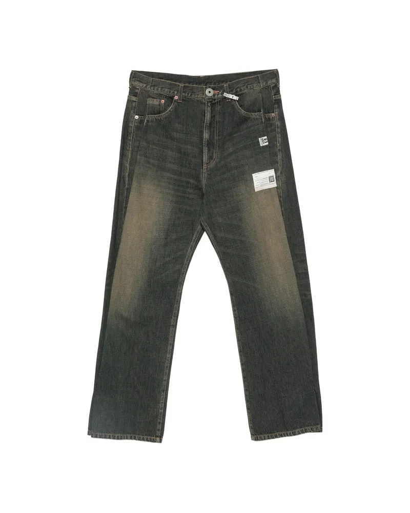 MIHARAYASUHIRO Logo-patch Buttoned Jeans Blue