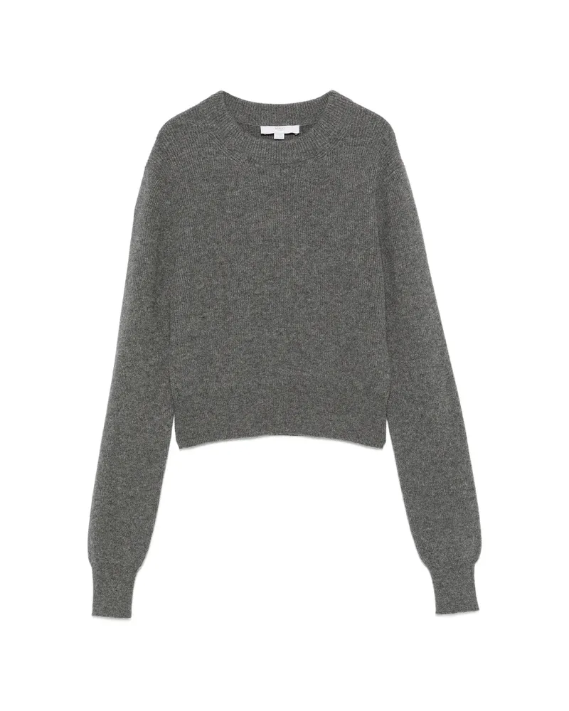 Malo Ribbed-knit Cropped Sweater Grey