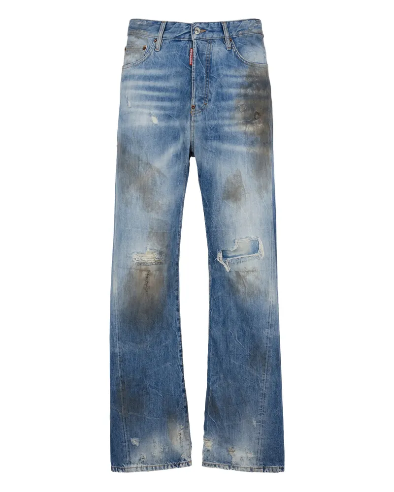 Dsquared2 Distressed-effect Jeans Blue