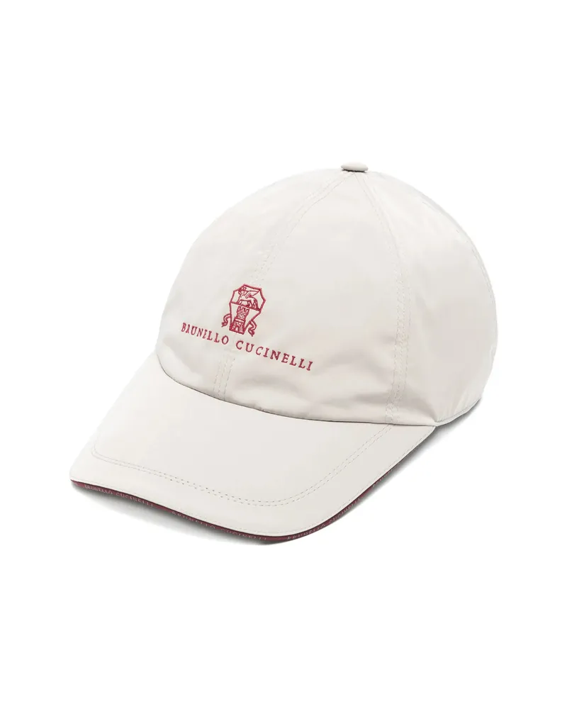 Brunello Cucinelli Logo-embroidered Baseball Cap Neutrals