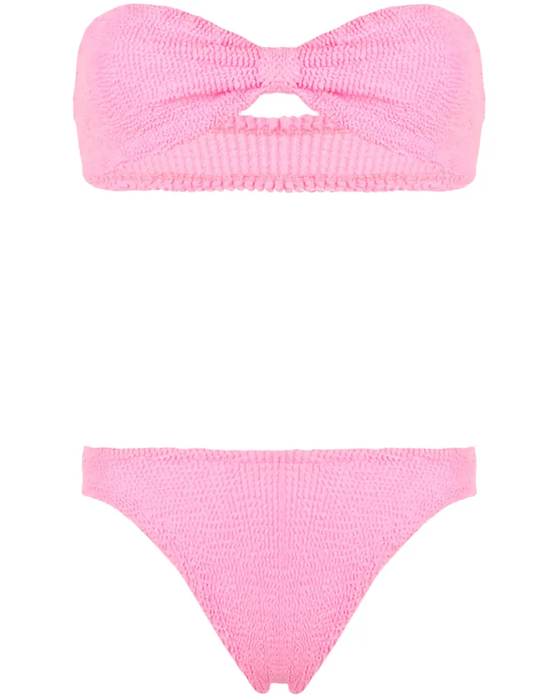 Hunza G Jean Crinkle Bikini Set Pink