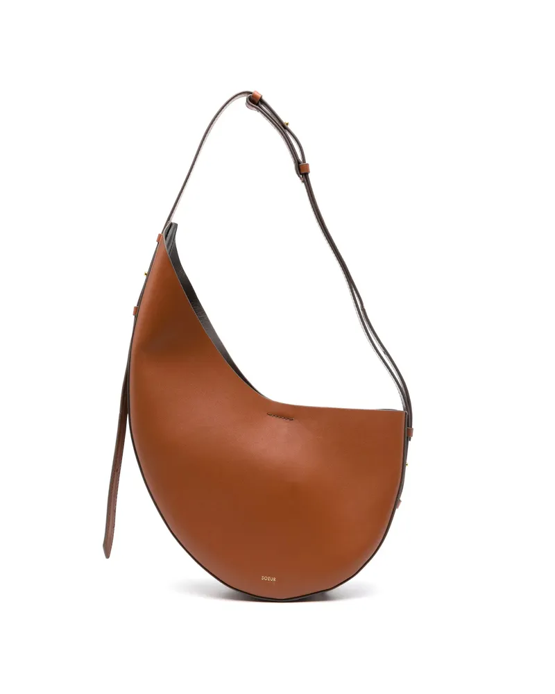 Soeur Winona Leather Cross Body Bag Brown
