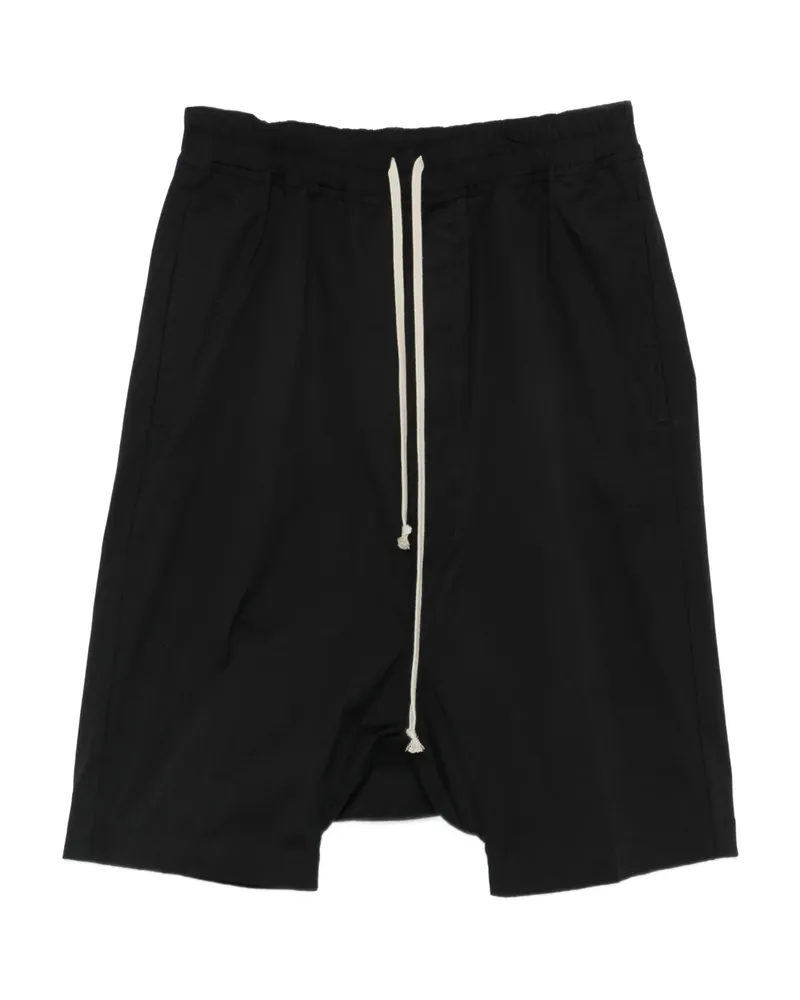 Rick Owens Drawstring Drop-crotch Shorts Black