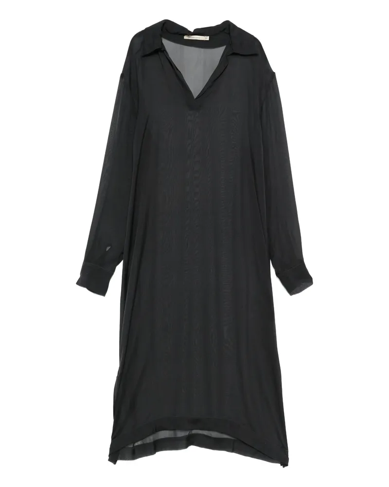 Paloma Wool V-neck Spread-collar Top Grey