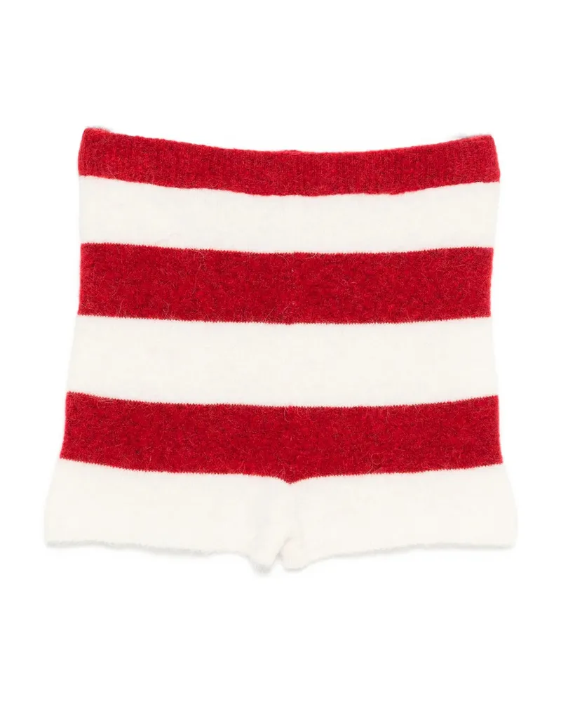 Fiorucci Striped Shorts Red