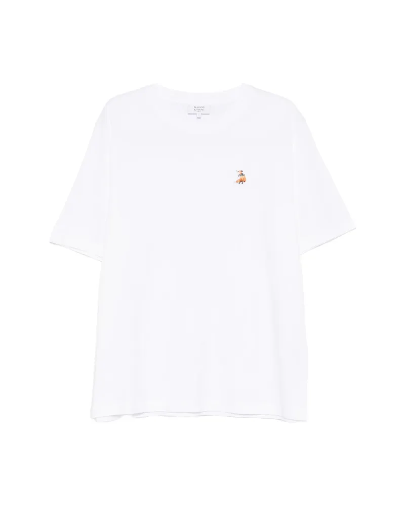 Kitsuné Fox-graphic T-shirt White