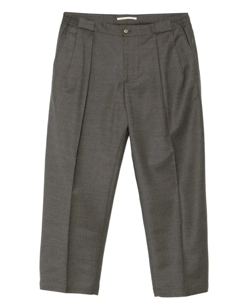 Briglia 1949 Pleated Drawstring Trousers Grey