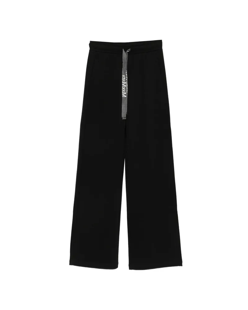 Max Mara Smmbali Logo-drawstring Track Pants Black