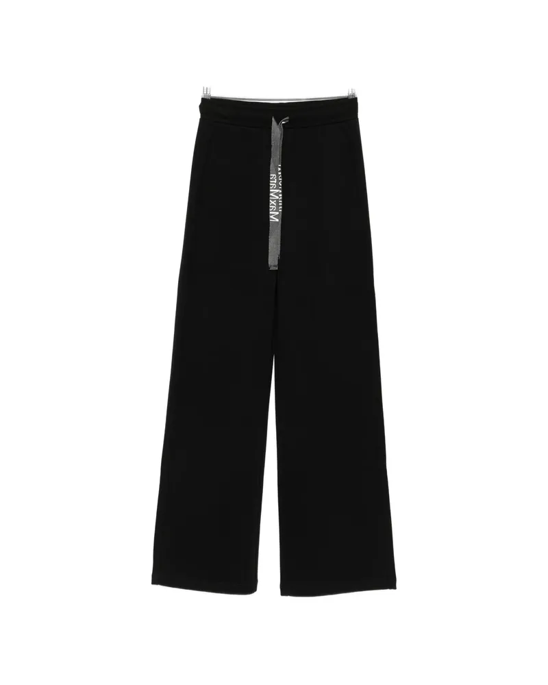 Max Mara Smmbali Logo-drawstring Track Pants Black