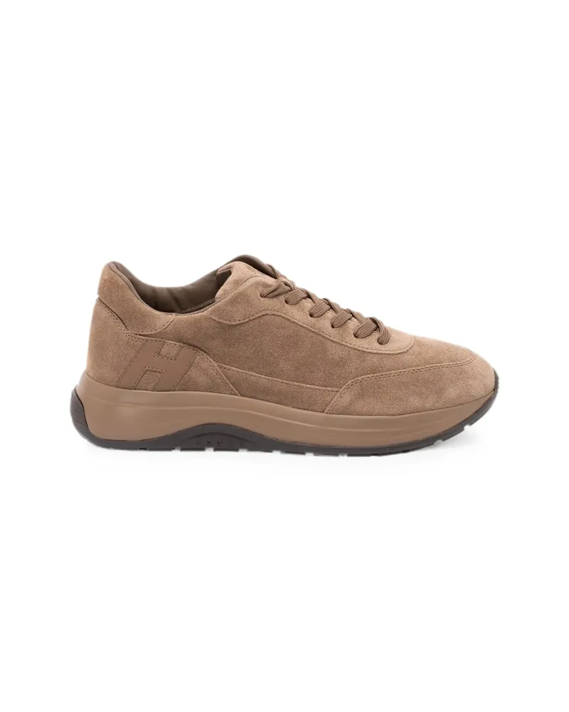 Hogan Hi-Light Suede Sneakers Brown