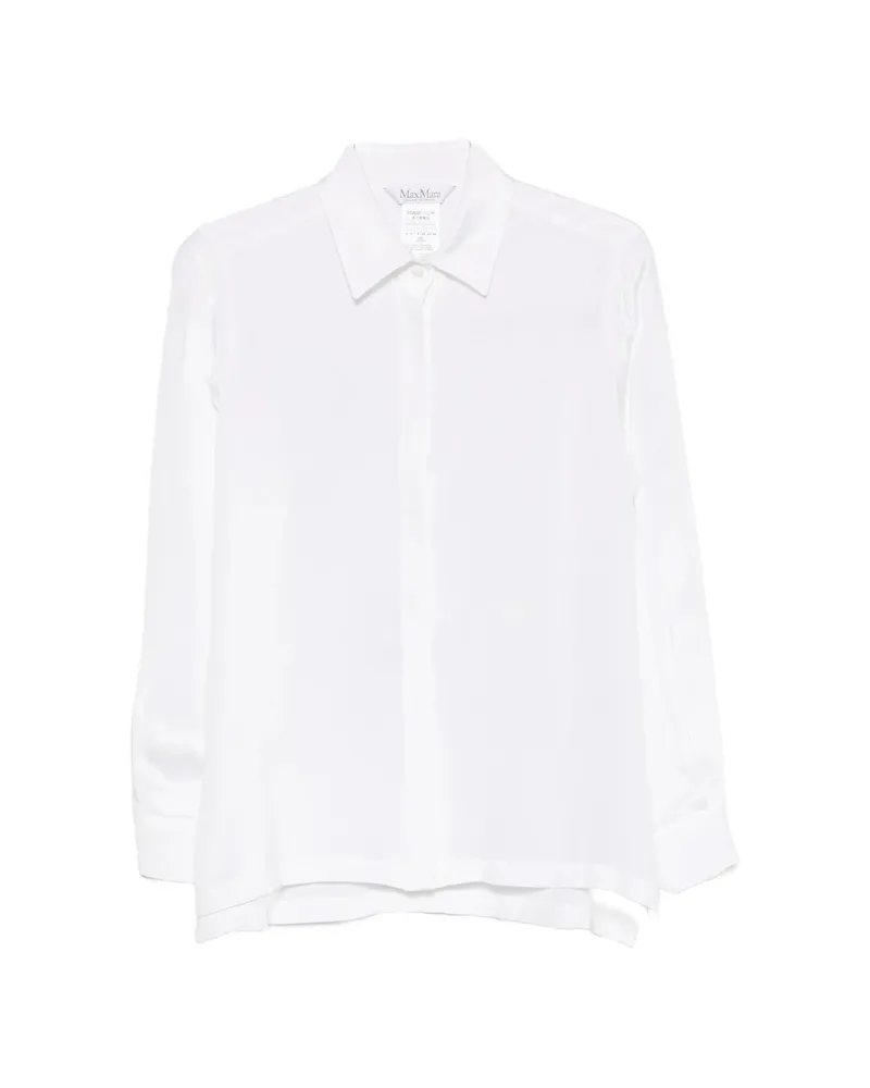 Max Mara Mxmgeranio Button-up Long-sleeve Shirt White