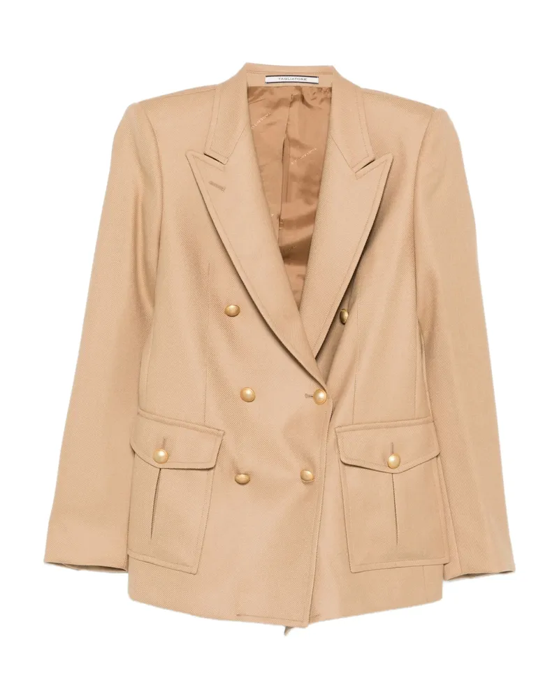 Tagliatore Double-breasted Blazer Neutrals