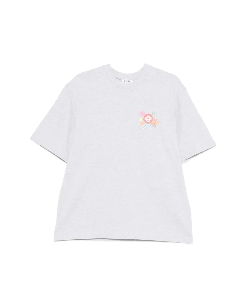 Casablanca Paris Logo-print T-shirt Grey