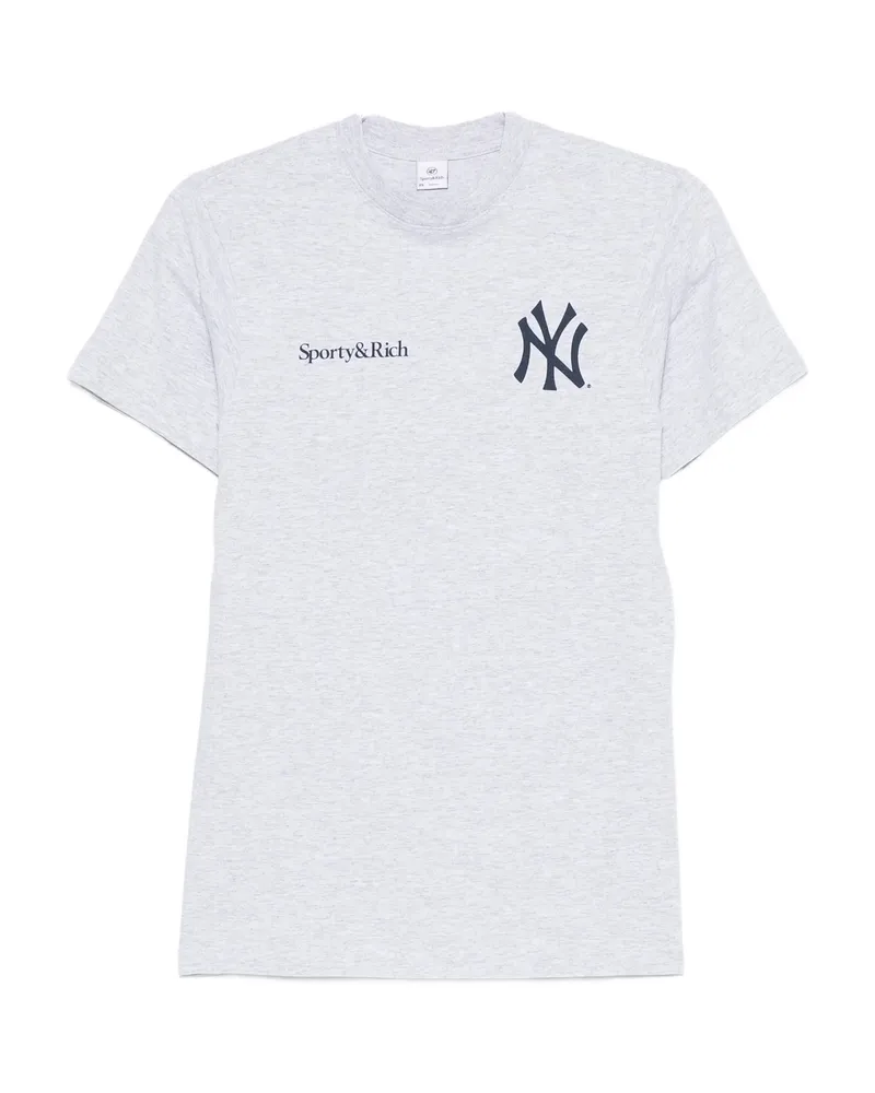 SPORTY & RICH New York Yankees T-shirt Grey