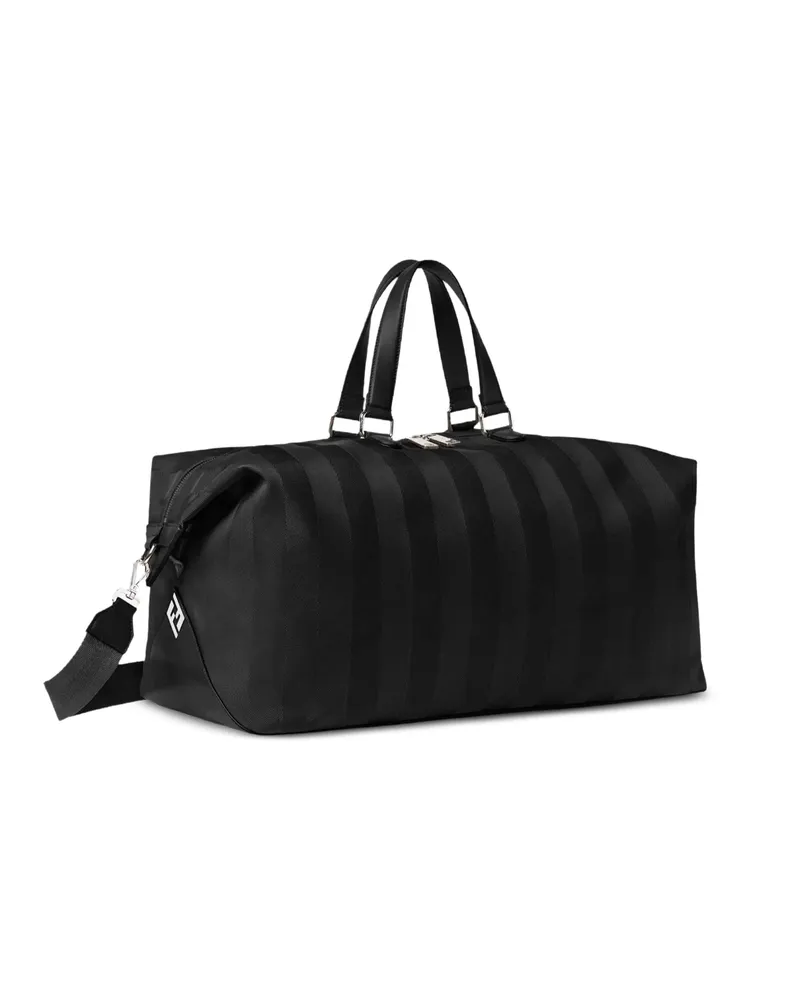Fendi Lui Striped Tote Bag Black