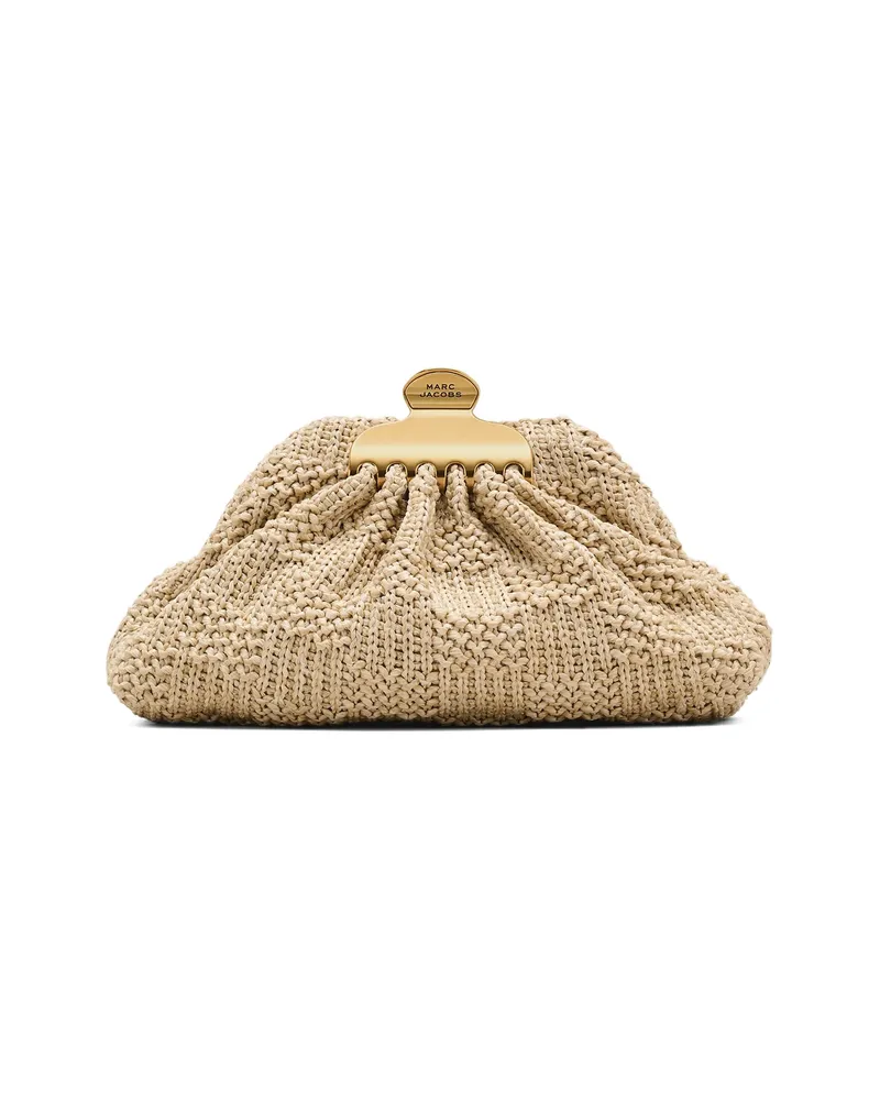 Marc Jacobs The Summer Glam Woven Clutch Bag Neutrals
