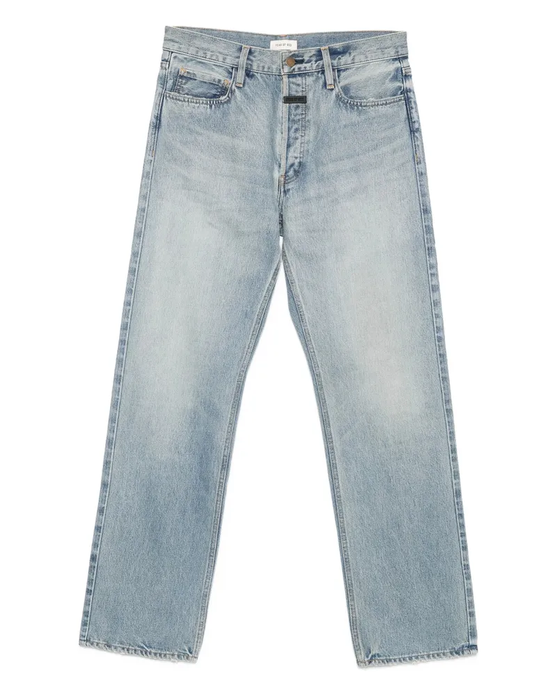 Fear of God Logo-patch Jeans Blue