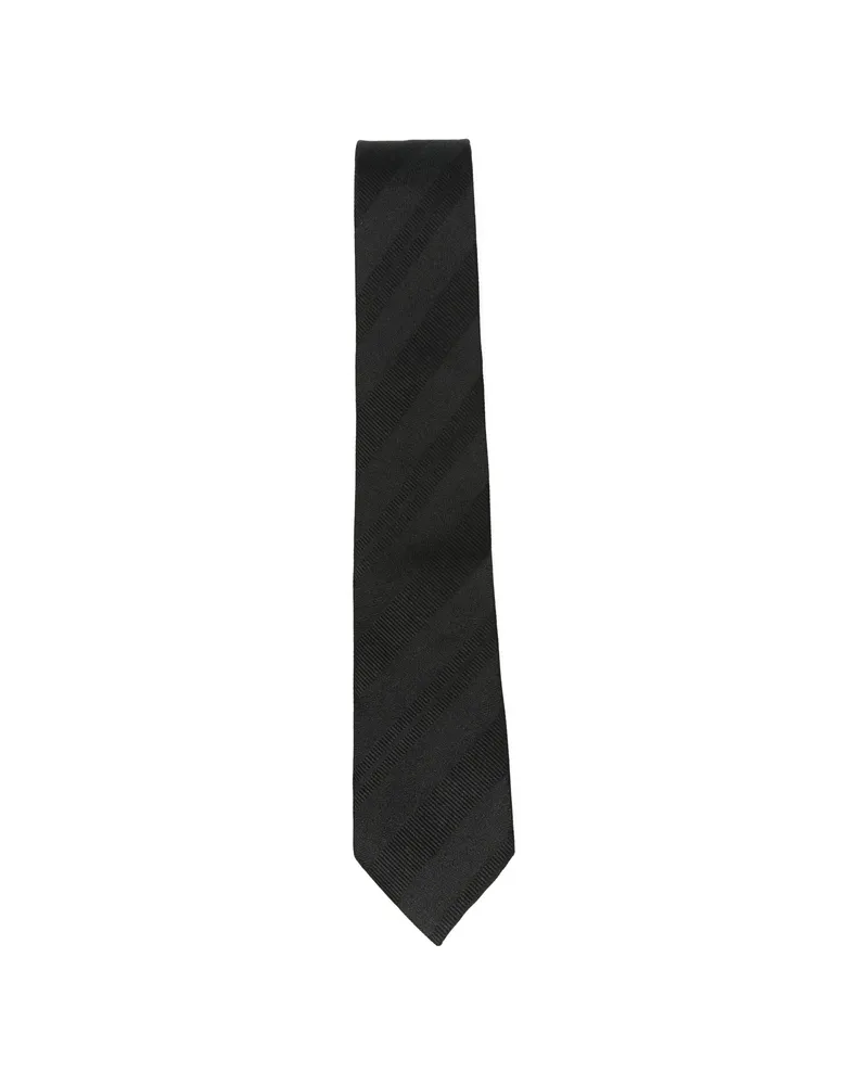 Tagliatore Diagonal-stripe Tie Black