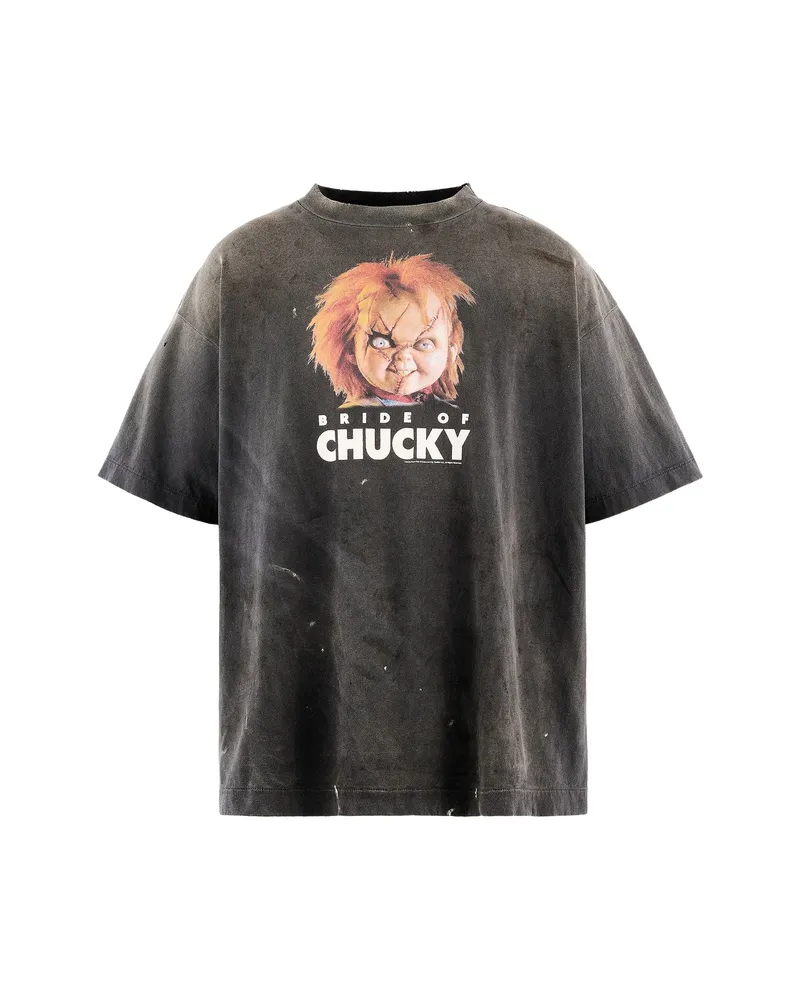 SAINT MXXXXXX X Cky Bride Of Chucky-print T-shirt Black