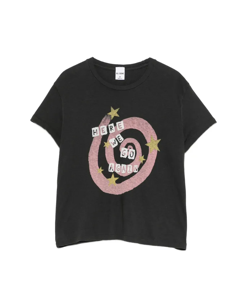 RE/DONE Graphic-print T-shirt Black