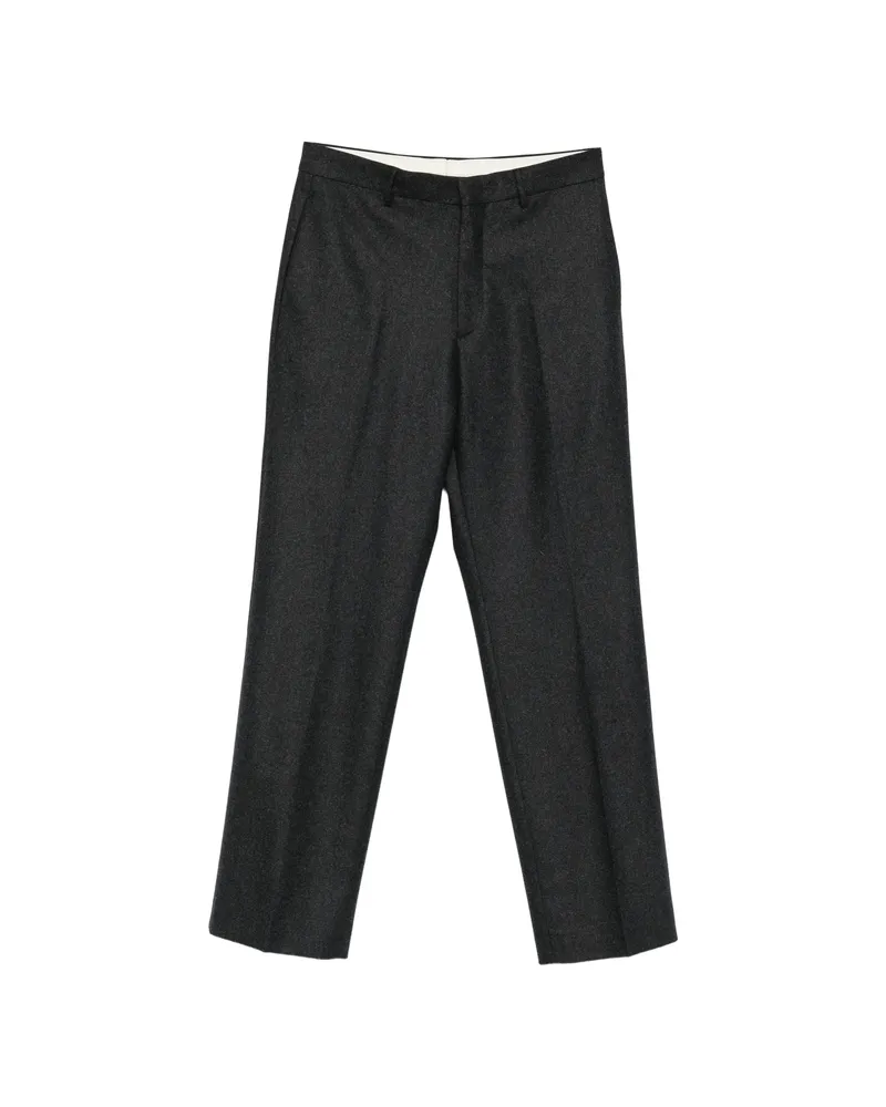 Tagliatore Pressed-crease Tailored Trousers Grey