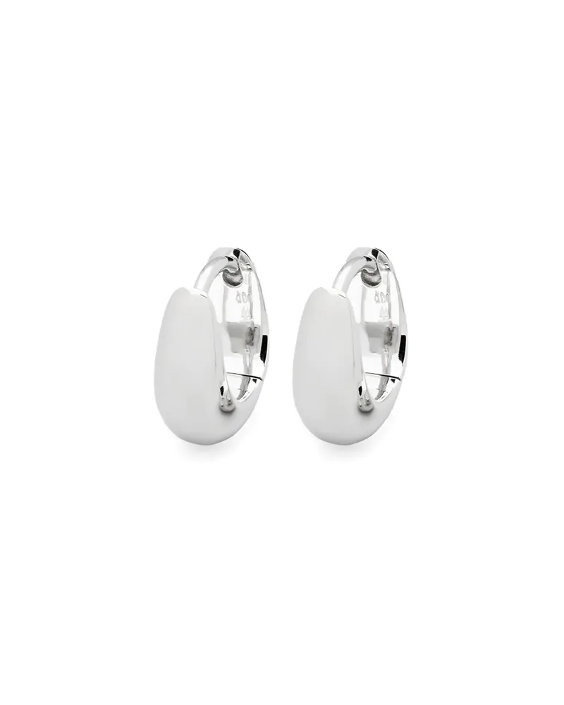 Tom Wood Ice Huggie Earrings Silver