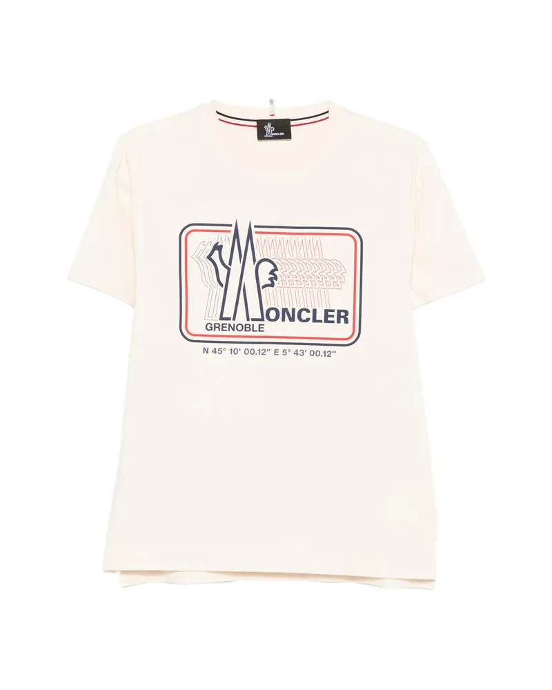 Moncler Logo-graphic T-shirt Neutrals