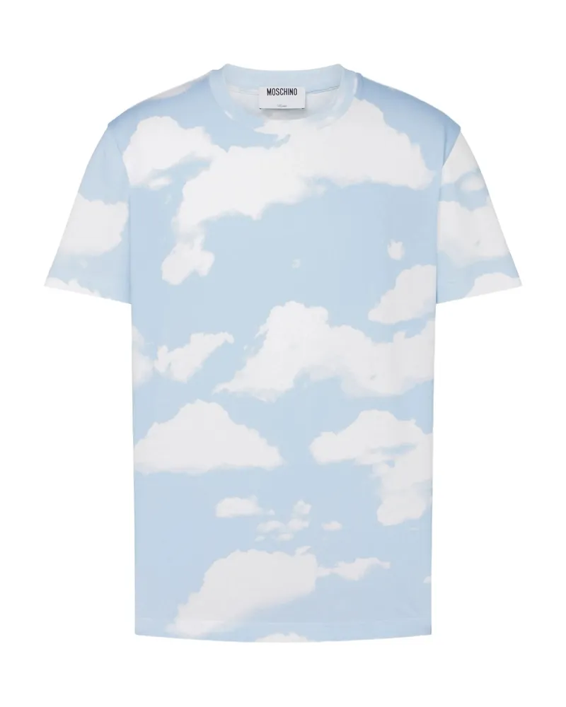 Moschino Cloud-print T-shirt Blue