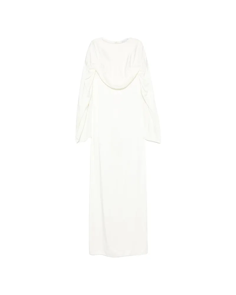 Stella McCartney Draped Cape-style Dress Neutrals