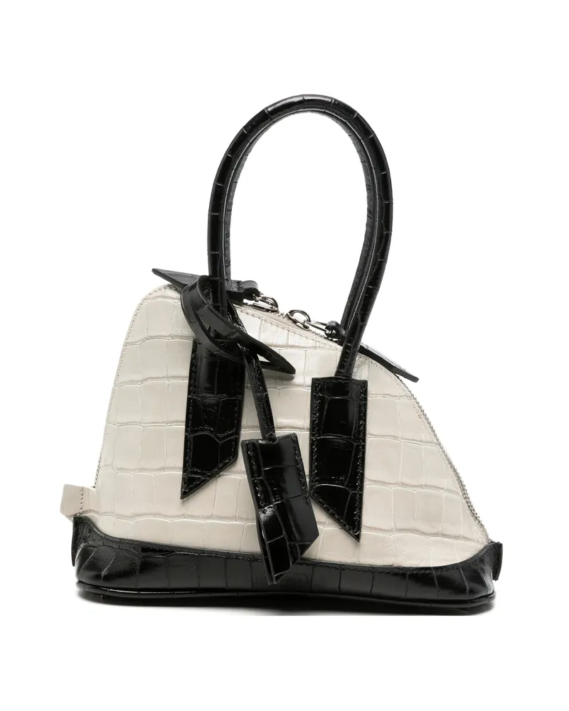 ATTICO Mini Sant Ambroeus Tote Bag Neutrals