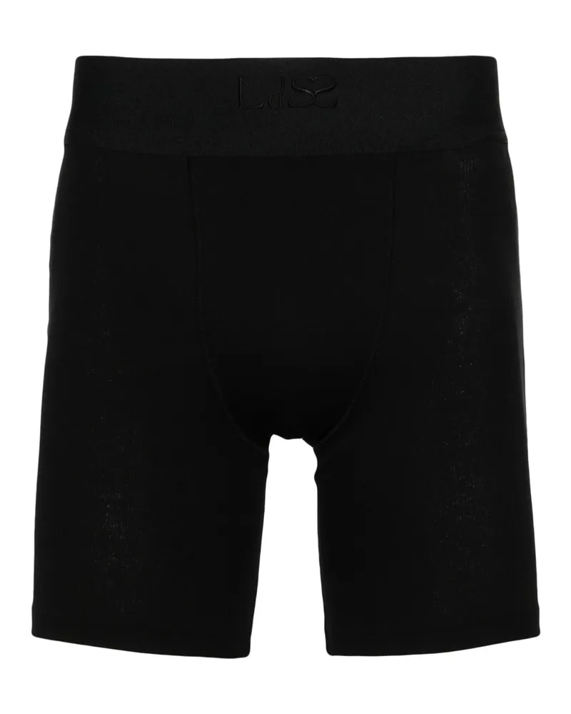 Ludovic de Saint Sernin Logo-embroidered Cyclist Shorts Black