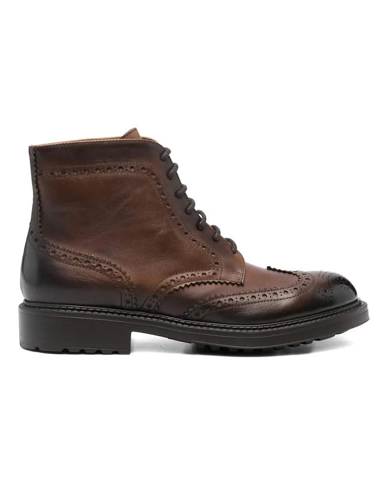 Doucal´s Lace-up Brogue Boots Brown
