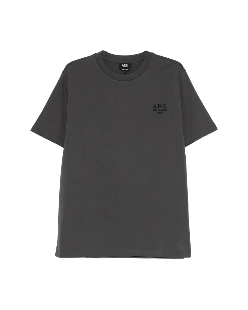 A.P.C. A. p.c. Logo T-shirt Grey