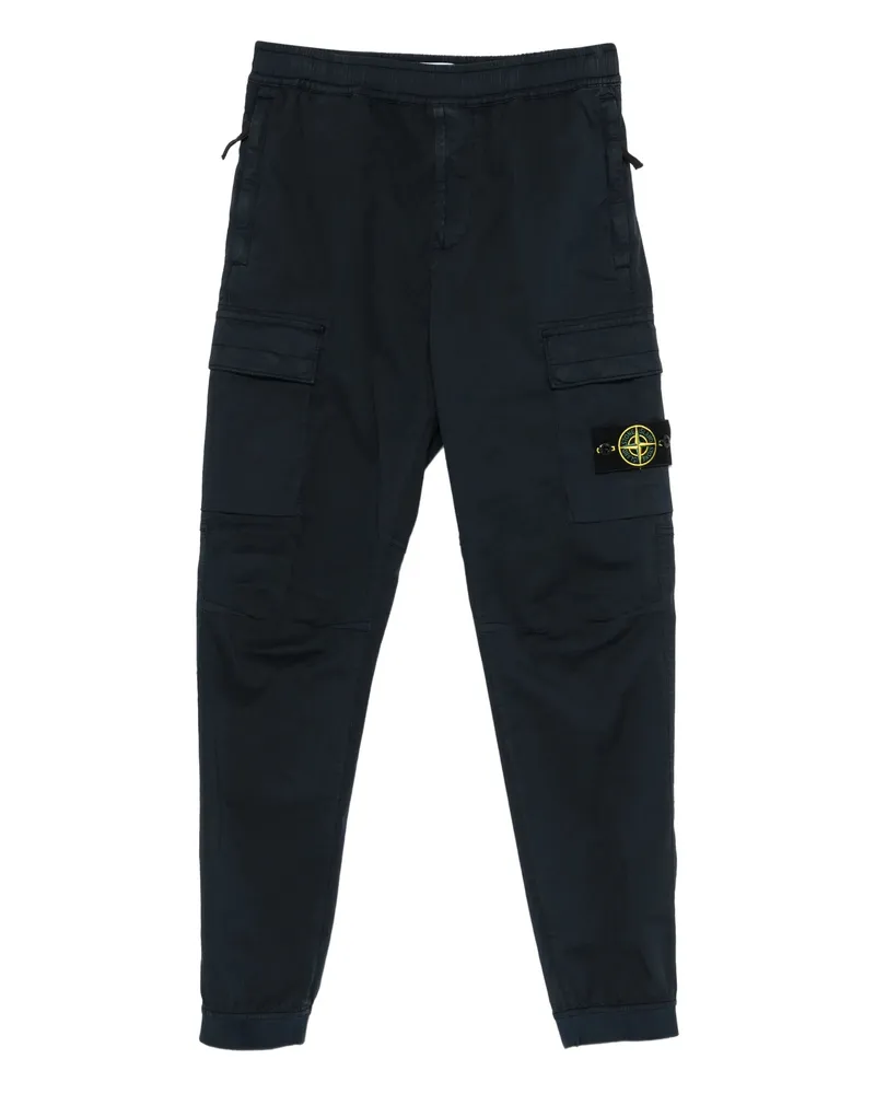 Stone Island Stretch-TC Twill Cargo Pants Blue