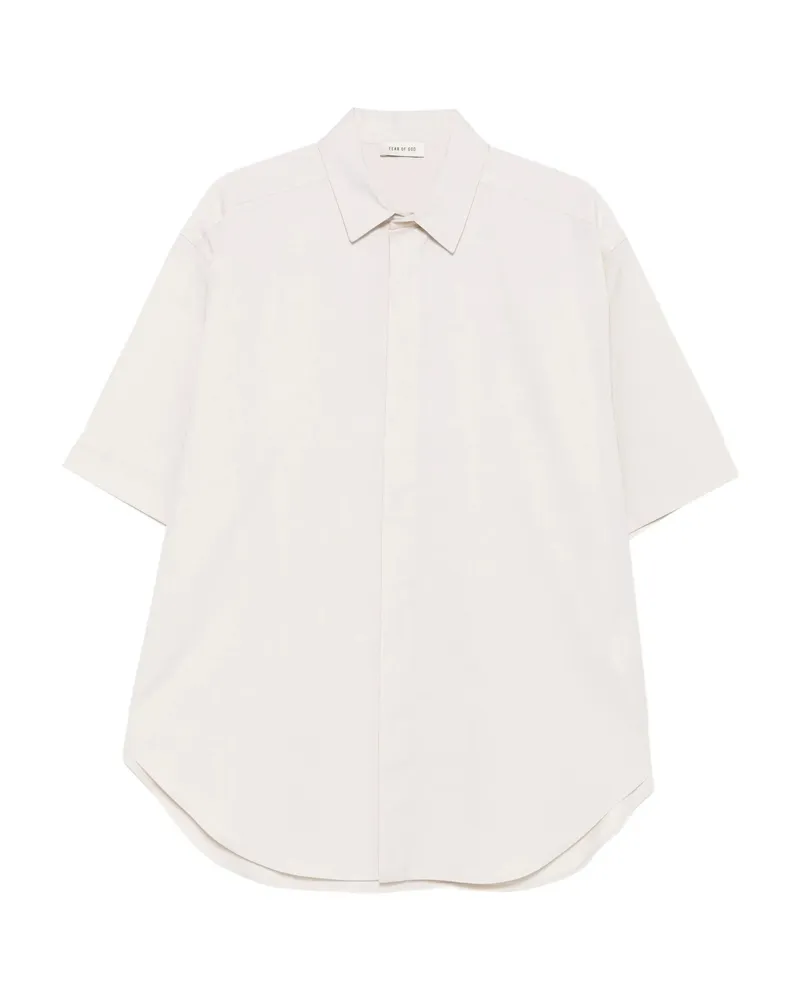 Fear of God Short-sleeve Classic-collar Shirt Neutrals