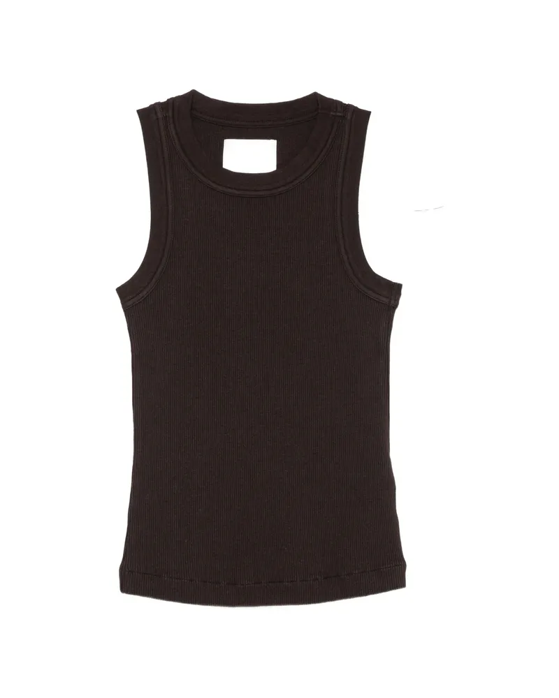 Citizens of humanity Isabel Ribbed Tank Top Brown