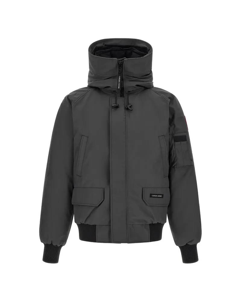 Canada Goose Logo-patch Padded Jacket Grey