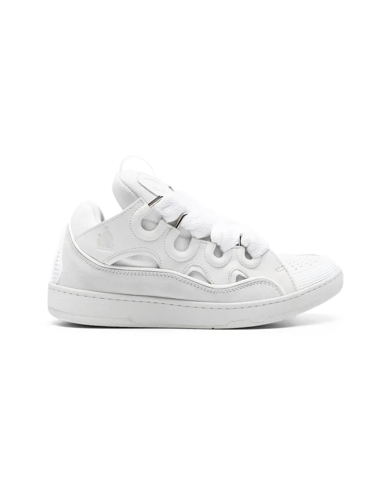 Lanvin Calf Leather Sneakers White