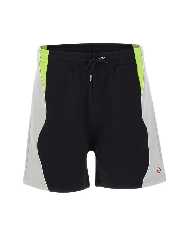 Casablanca Paris Colour-block Logo Shorts Black