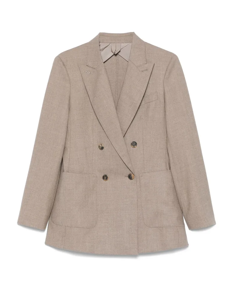 Max Mara Double-breasted Blazer Neutrals
