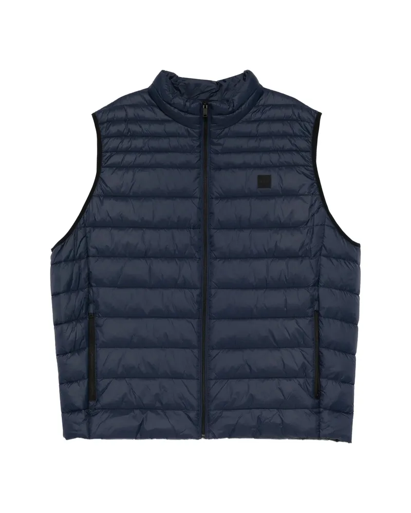 HUGO BOSS Zipped Padded Gilet Blue