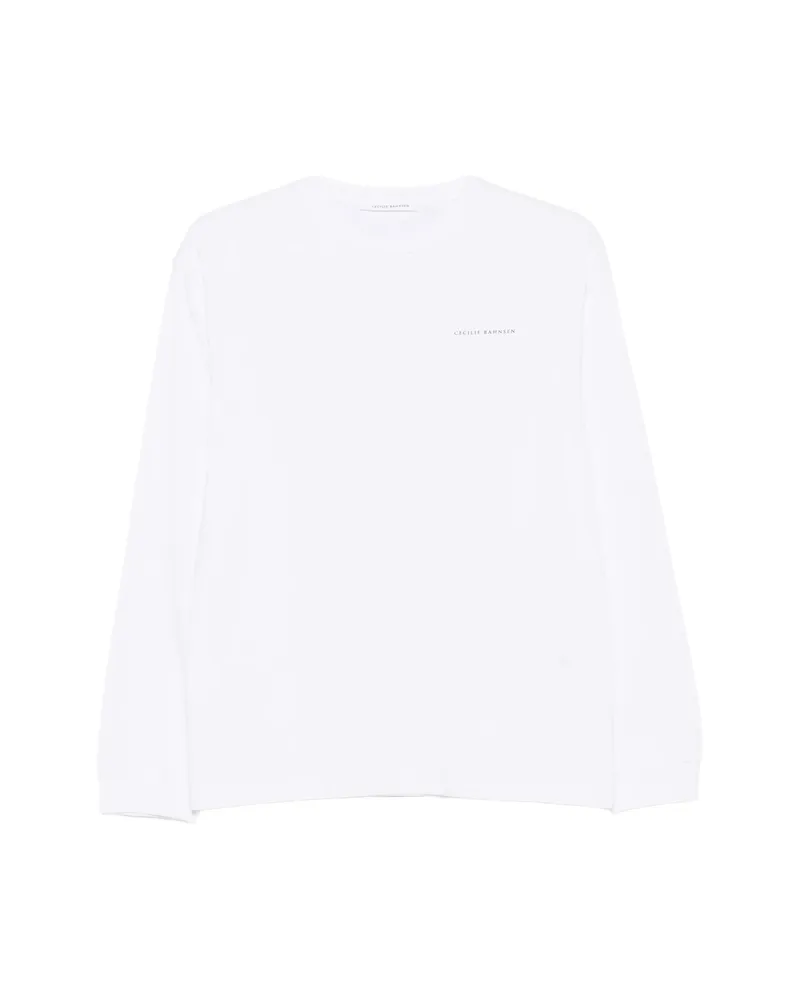 Cecilie Bahnsen Lily Logo-print T-shirt White
