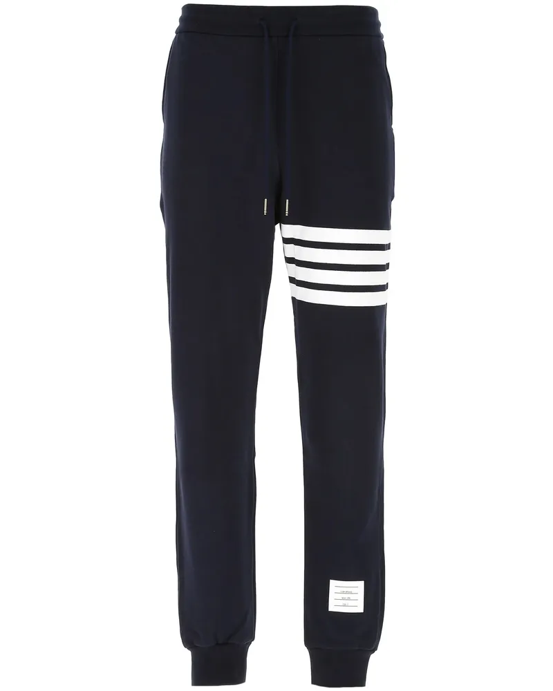 Thom Browne Classic Loopback 4-Bar Track Pants Blue